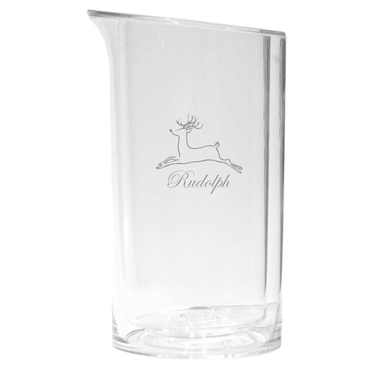 santas reindeer set of 8 wine glasses