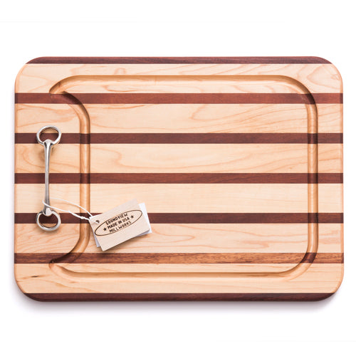 soundview millworks equestrian bit appetizer handle board