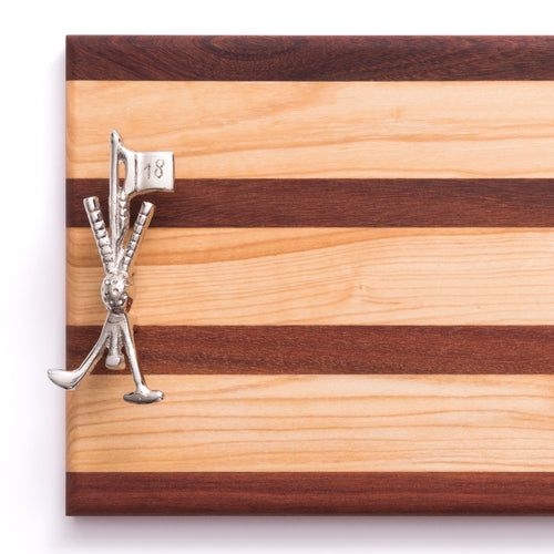 soundview millworks golf club and flag stick serving handle board