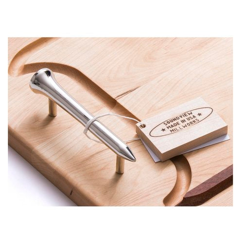 soundview millworks golf tee appetizer handle board