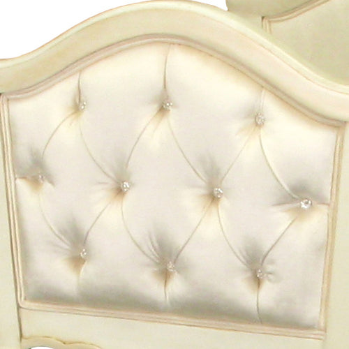 upholstered cradle with applique by art for kids