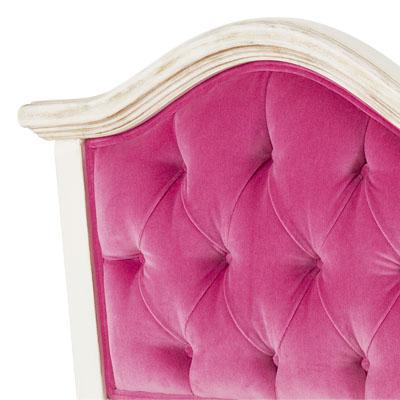 upholstered cradle - rosetta fabric & versailles creme