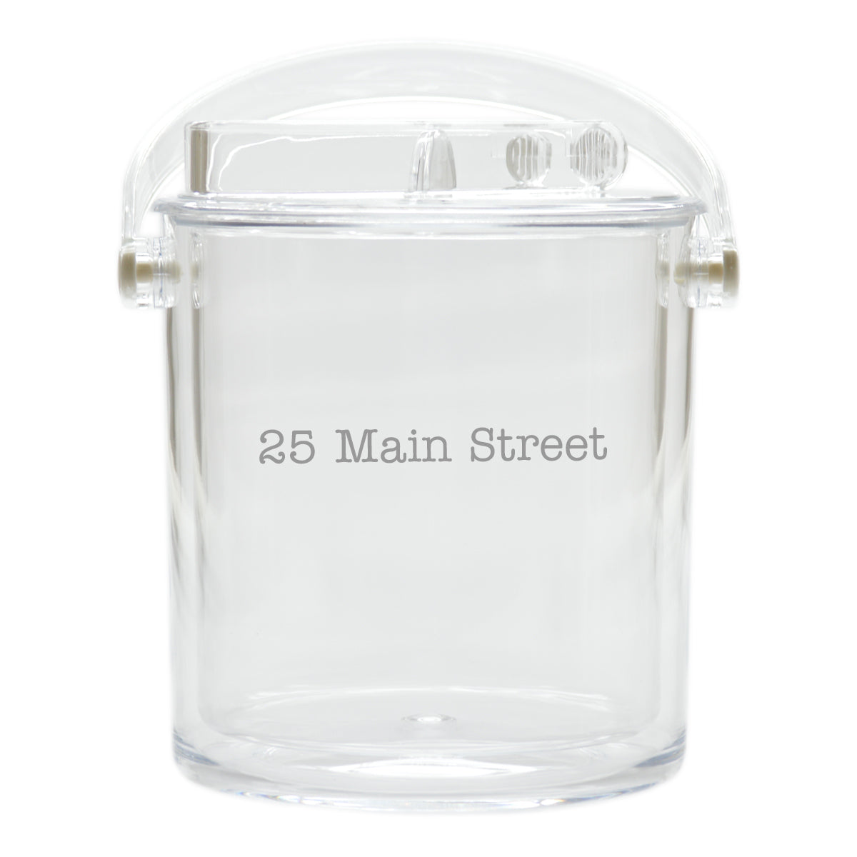 Insulated Personalized Ice Bucket With Tongs (unbreakable)