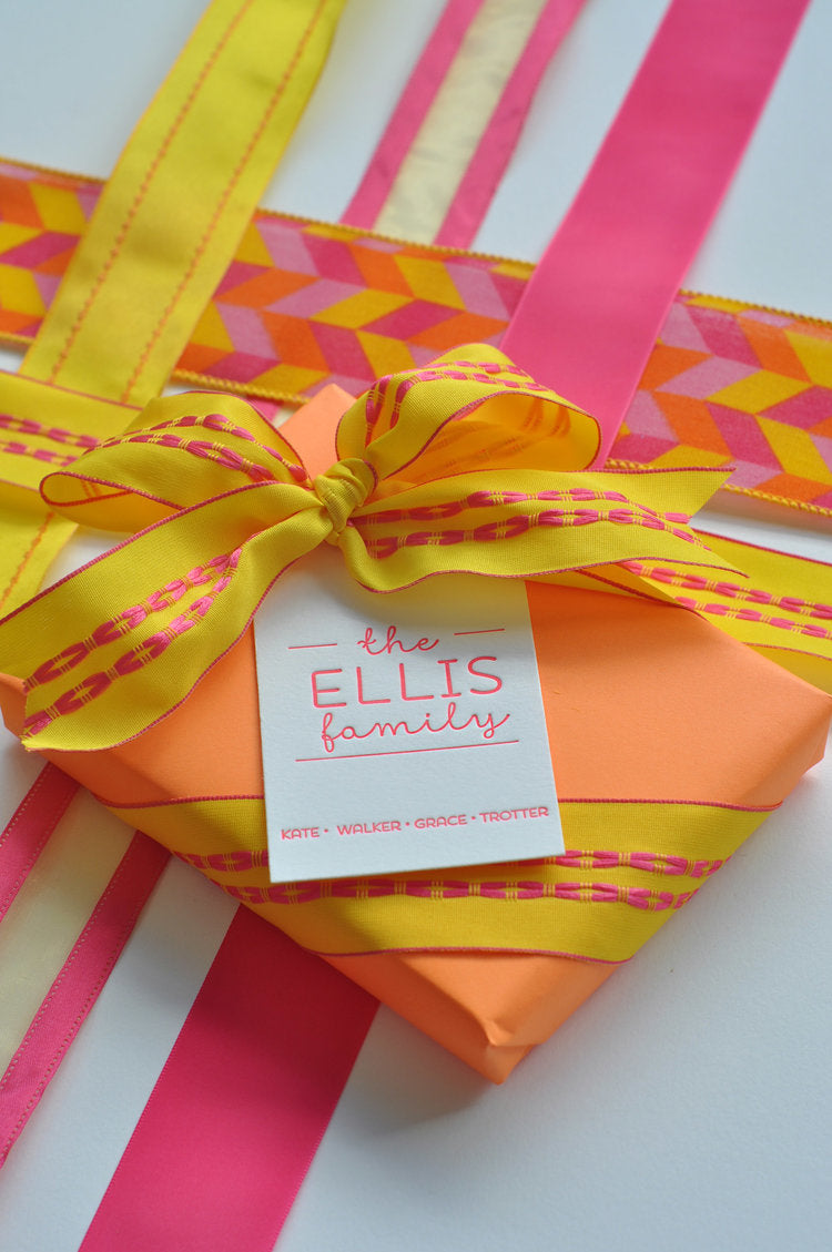 Letterpress Gift Tag-T102