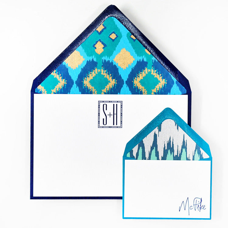 letterpressed notes and enclosures