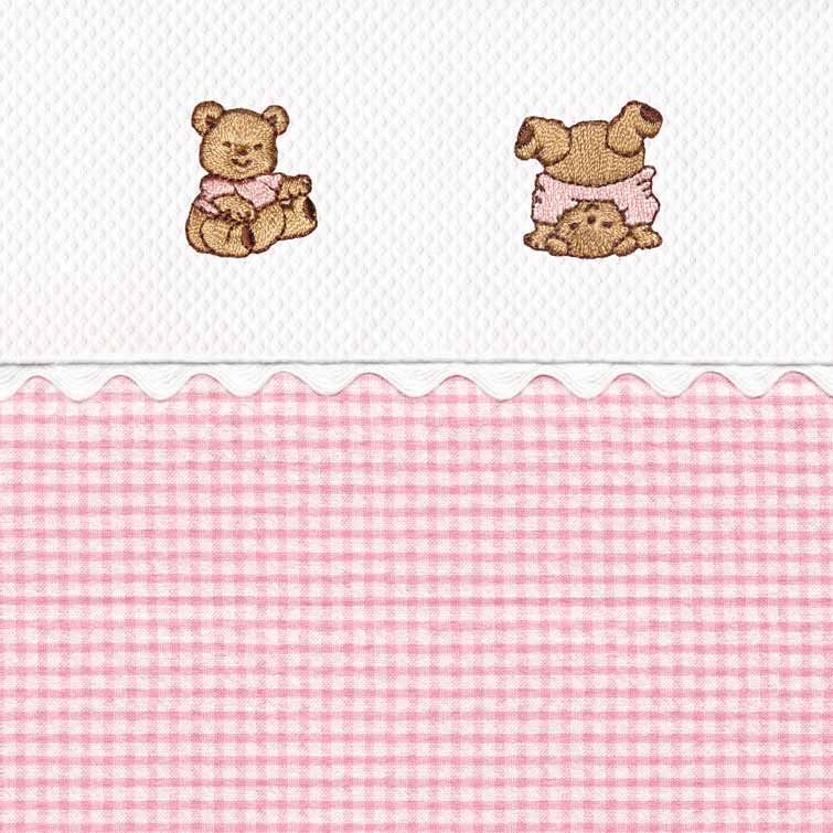 mini checker crib bedding