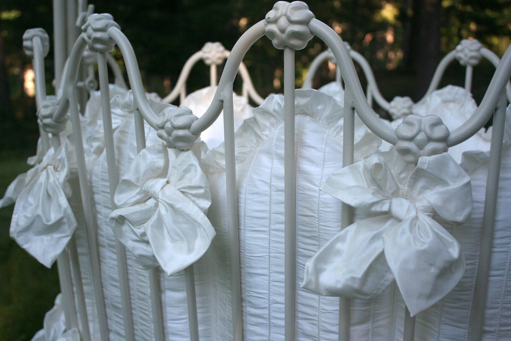 monaco cradle ensemble - pintuck dupioni silk  (contact us for pricing)