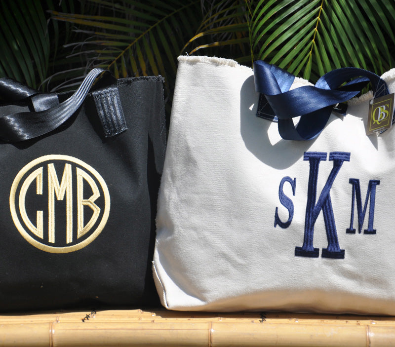 monogrammed cole bag - large