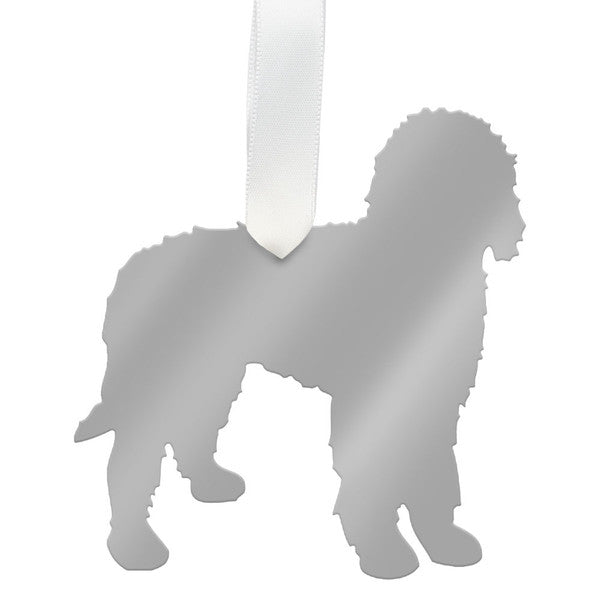 moon and lola labradoodle christmas ornament - gold