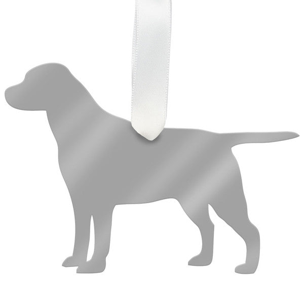moon and lola labrador christmas ornament - gold