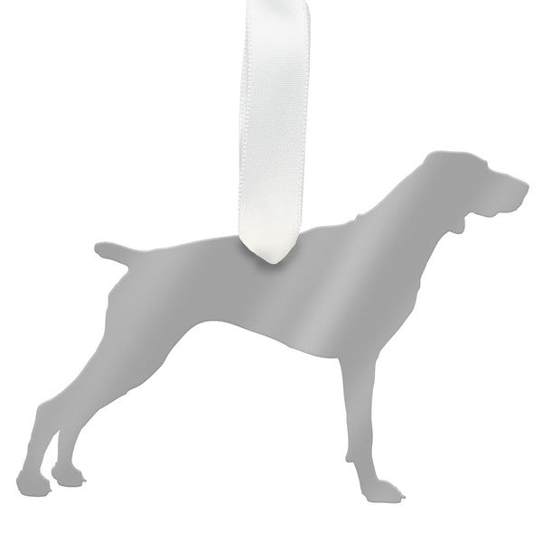 moon and lola pointer christmas ornament - gold
