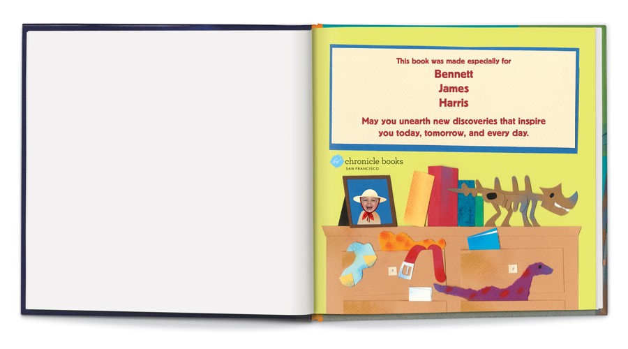 my dinosaur egg hunt personalized book