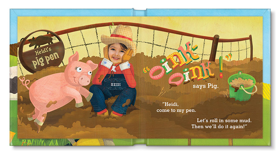 my farm friends personalized book
