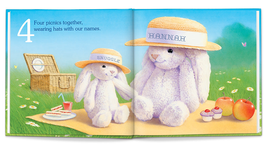 my personalized snuggle bunny book