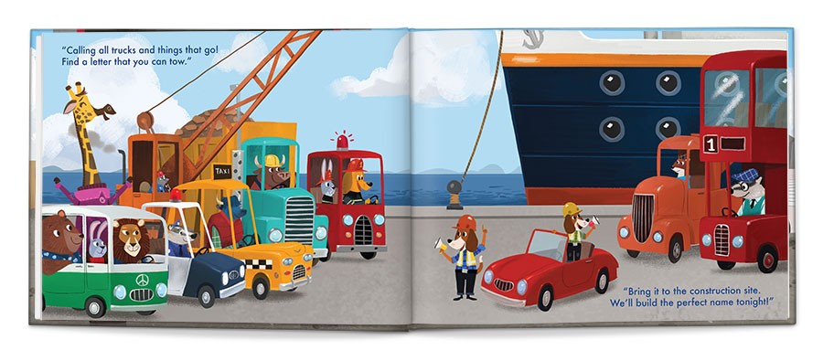 my very own truck personalized book