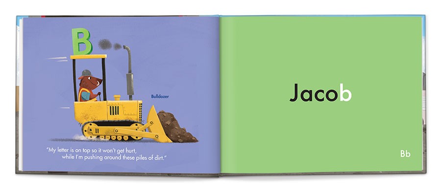 my very own truck personalized book