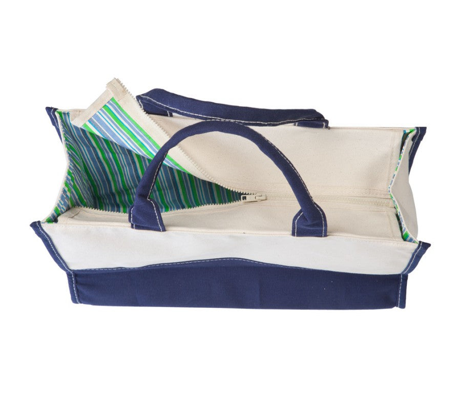 navy vivera tote