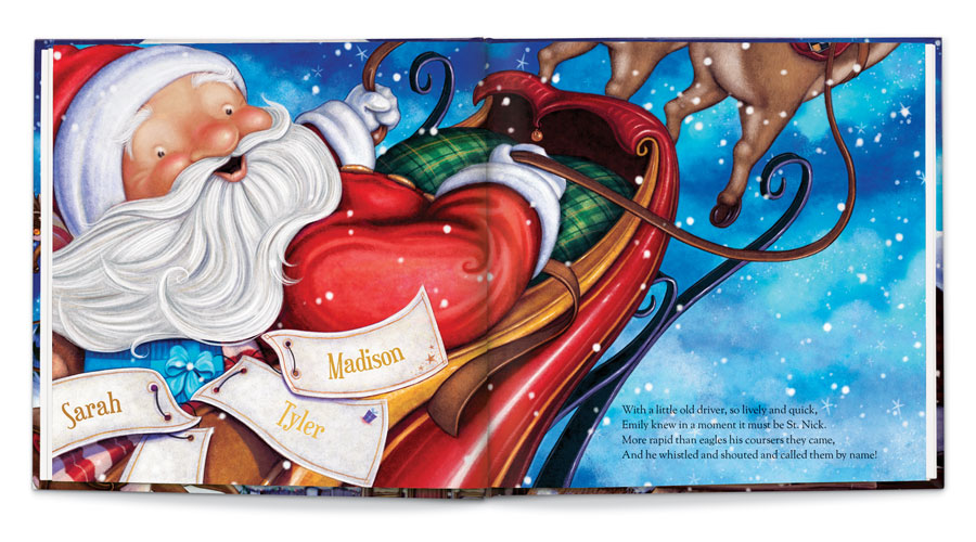 night before christmas personalized book