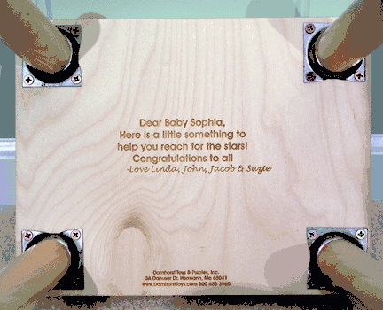 number puzzle stool