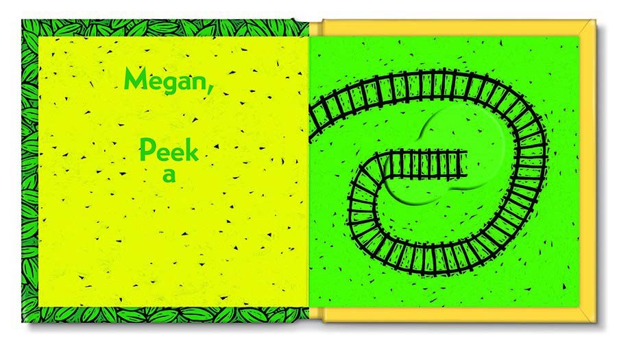 peek a who - personalized board book