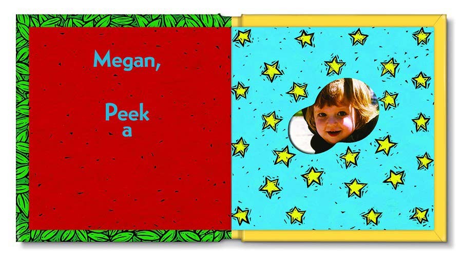 peek a who - personalized board book