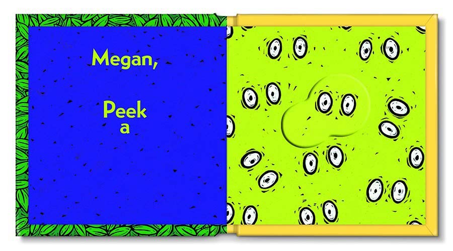 peek a who - personalized board book