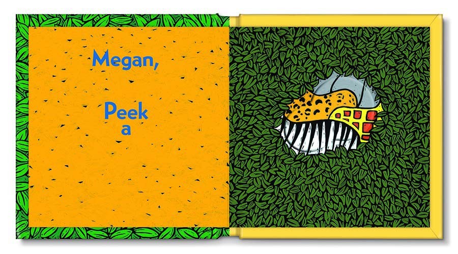 peek a who - personalized board book