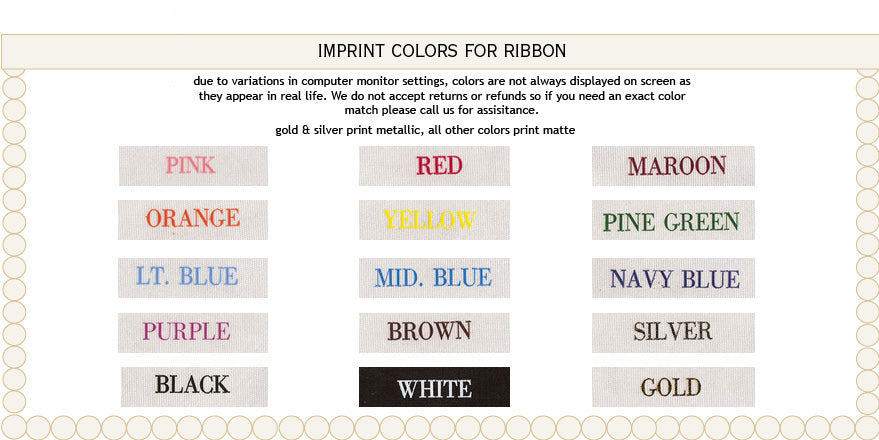 personalized 1 1/2" satin ribbon