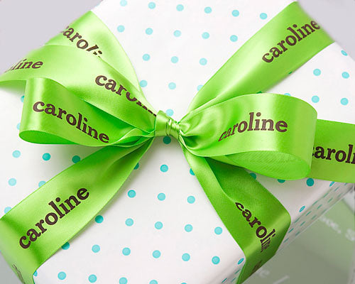 personalized 1 1/2" satin ribbon