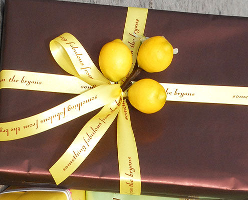personalized 7/8" satin ribbon