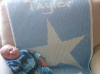 personalized baby blanket with star and name