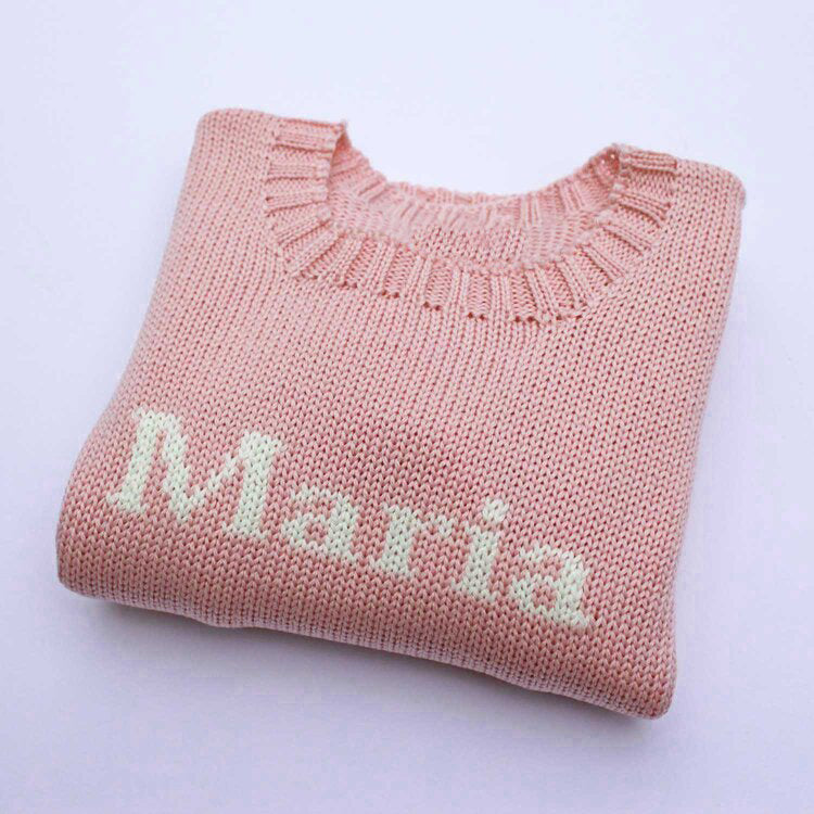 personalized baby girl monogram sweater