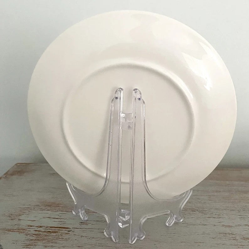 personalized baby plate - train animals