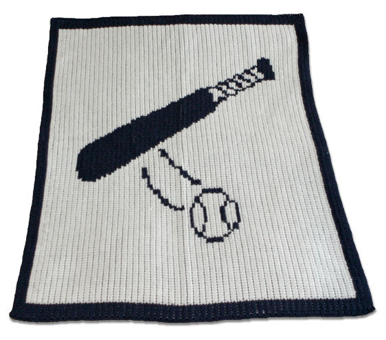 personalized baseball bat blanket