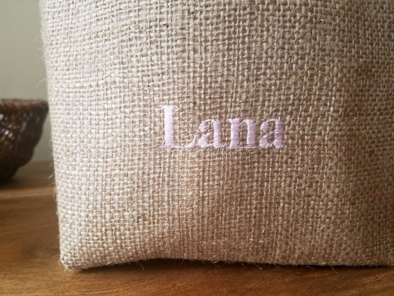 personalized bunny easter basket with bunny ears