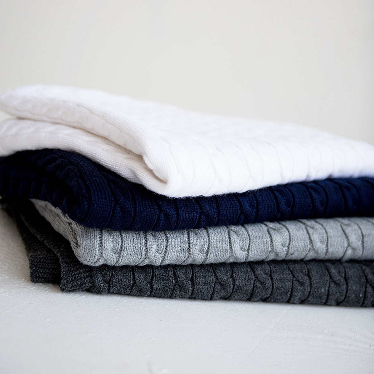 Personalized Cable Knit Baby Blanket