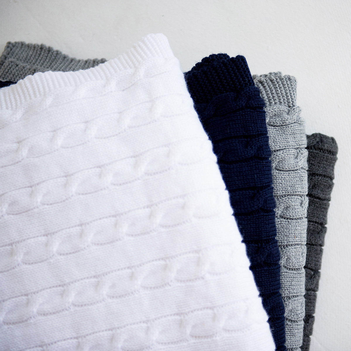Personalized Cable Knit Baby Blanket
