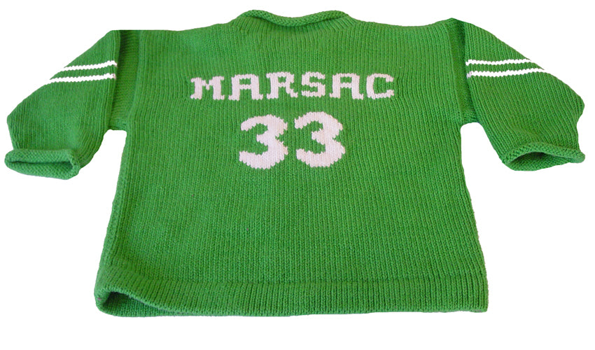 personalized childrens varsity sweater