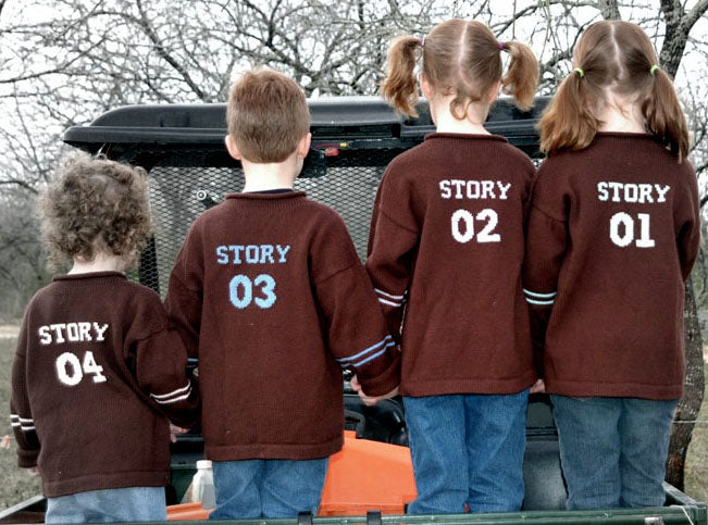personalized childrens varsity sweater