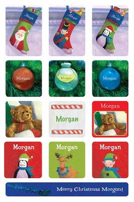 personalized christmas book & plush bear gift set