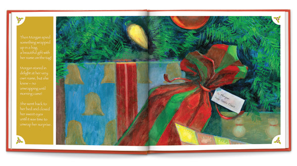 personalized christmas book & plush bear gift set