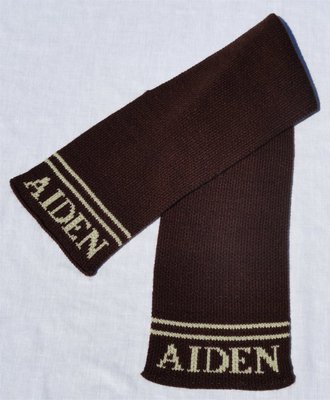 personalized classic name & stripes Hat with Earflaps