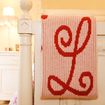 personalized dot custom crib blanket - initials ame