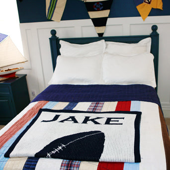 personalized football blanket with name