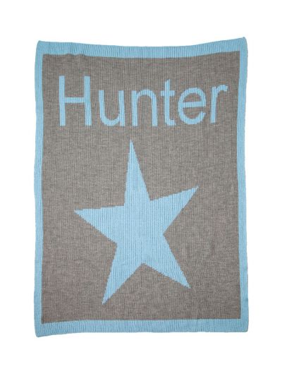 personalized full blanket with star and name