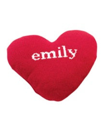 personalized heart baby blanket