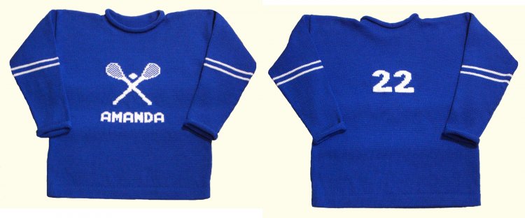 personalized lacrosse sweater