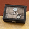 personalized mens leather watch case