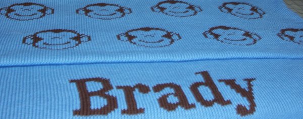 personalized monkey blanket
