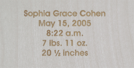 personalized name and number stool